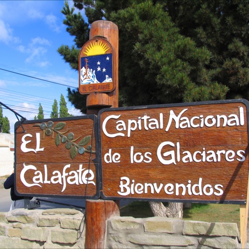 Welkomstbord El Calafate